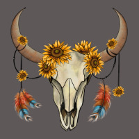 Bull Skull Sunflowers And Feathers Premium Hoodie | Teevron