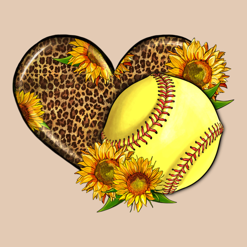 Softball Heart With Sunflowers Urban Hoodie by LillyAllenDesigns | Teevron