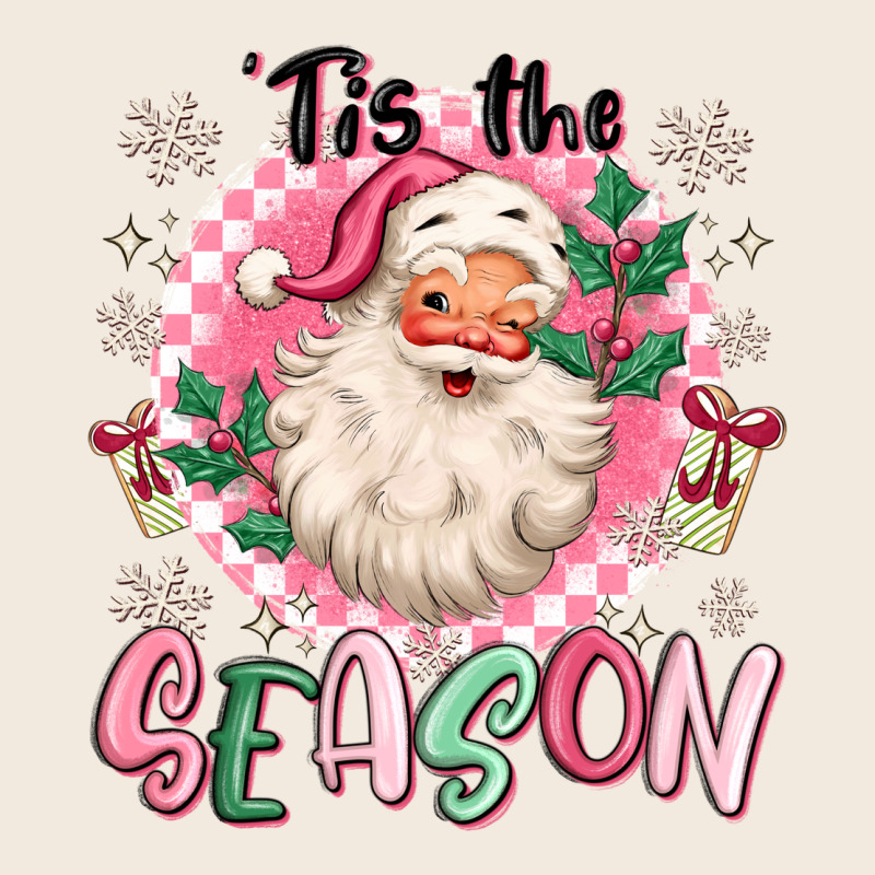 Pink Santa 'tis The Season Zipper Hoodie by MaliasSmallBusiness | Teevron