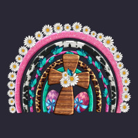 Easter Cross Daisy Egg Rainbow Vintage Tee | Teevron