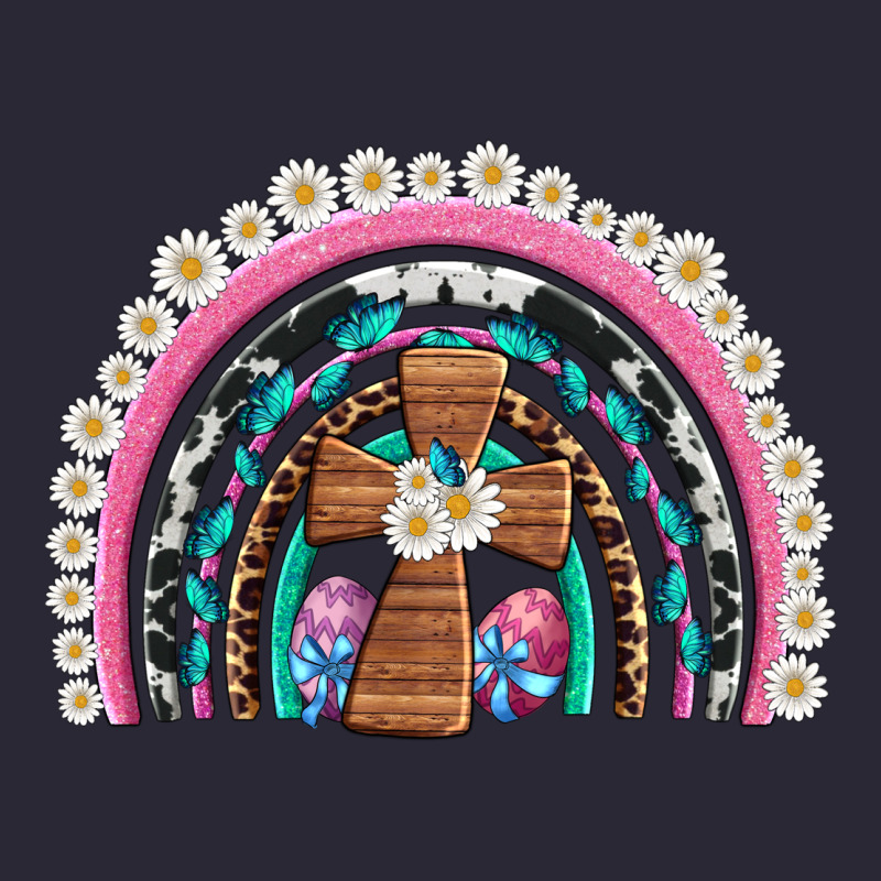 Easter Cross Daisy Egg Rainbow Vintage Tee by Artiststas | Teevron