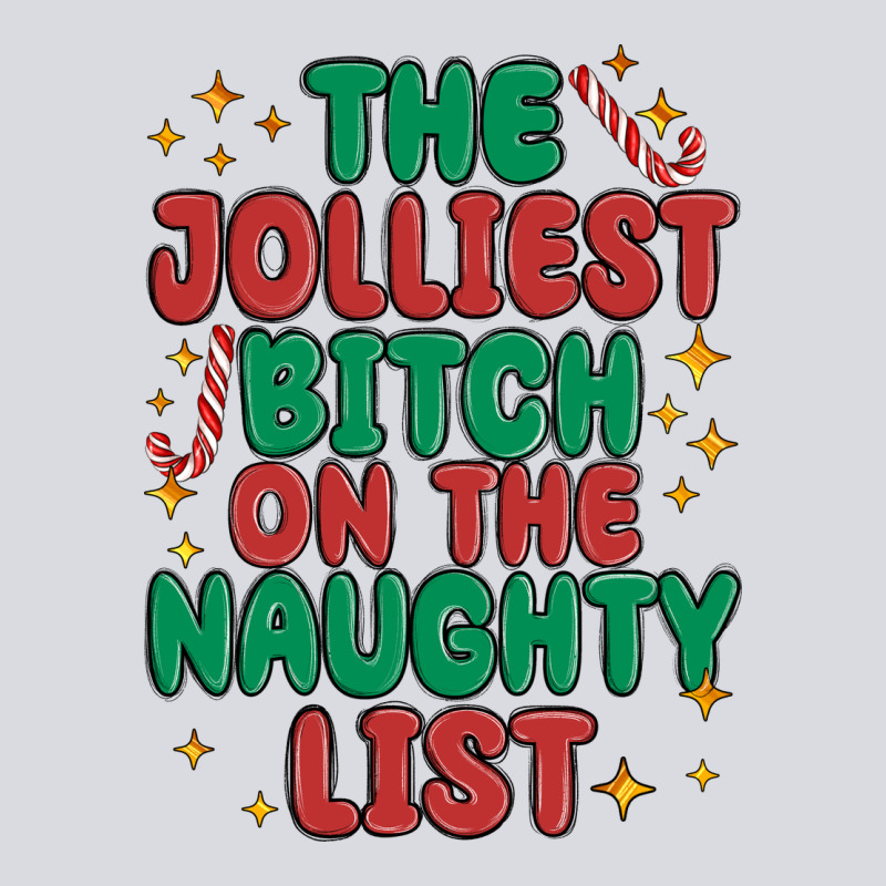 The Jolliest Bitch On The Naughty List Zipper Hoodie by MaliasSmallBusiness | Teevron