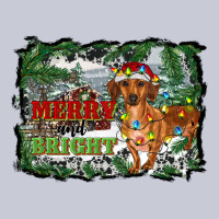 Merry And Bright  Dachshund With Farm Heavyweight Hoodie | Teevron