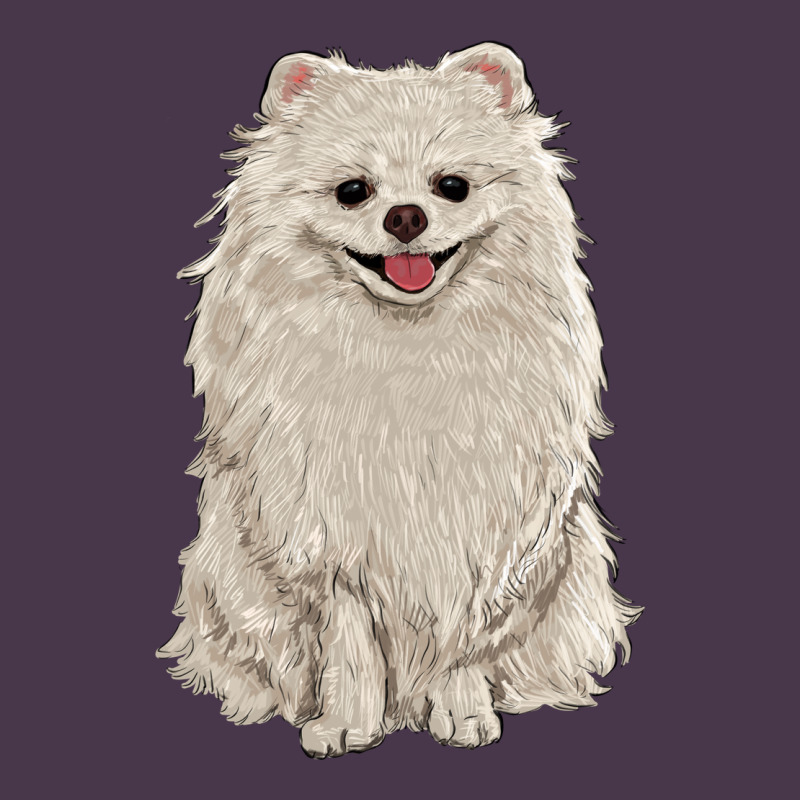 White Pomeranian Heavyweight Hoodie by RanaPortraitStore | Teevron