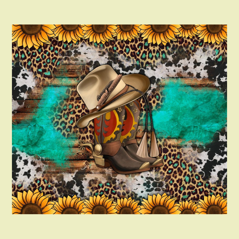 Western Boots And Sunflowers Tumbler Urban Hoodie by Jasminsmagicworld | Teevron