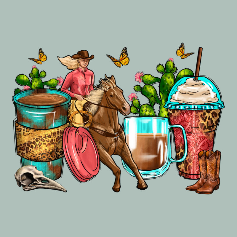 Cowgirl Coffee Cups Heavyweight Hoodie by Zillion Design Studio | Teevron