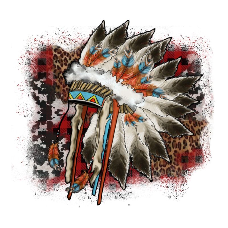 İndian Headress Cowhide Premium Hoodie by AdoDesignShop | Teevron