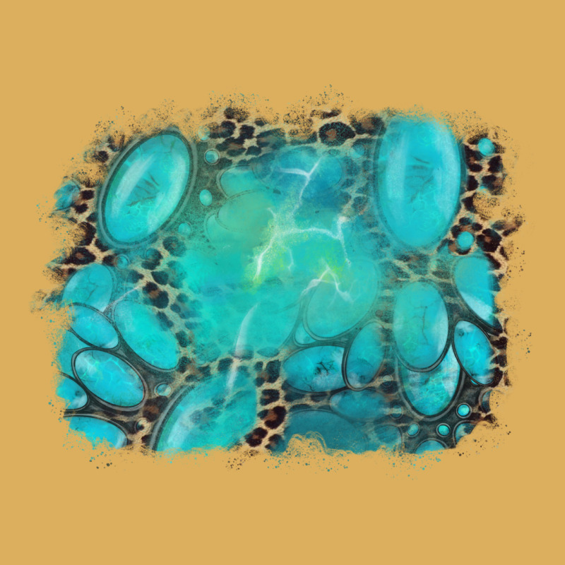 Turquoise Leopard Background Premium Hoodie by AdoDesignShop | Teevron