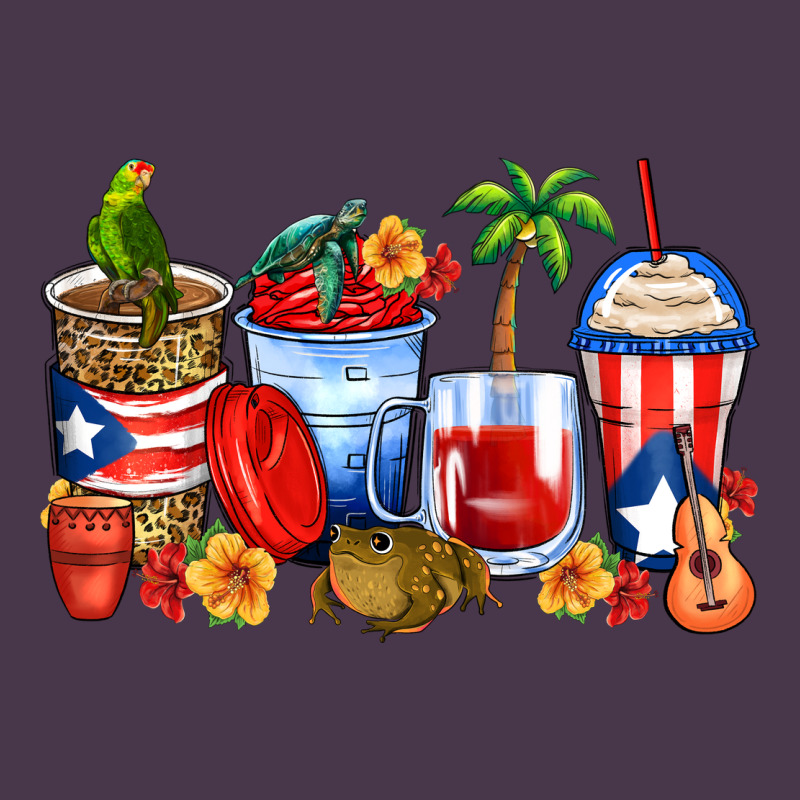 Puerto Rico Coffee Cups Heavyweight Hoodie by Zillion Design Studio | Teevron