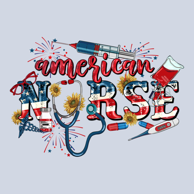 American Nurse 4th Of July Premium Sweatshirt by CowGirlArtShop | Teevron