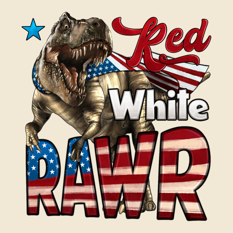 Red White Rawr Dinosaur T-rex Premium Tee by LillyAllenDesigns | Teevron