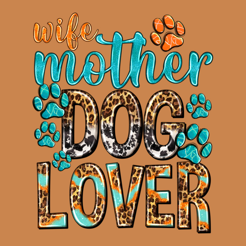Wife Mother Dog Lover With Paws Heavyweight Hoodie by texasbilliewilder | Teevron