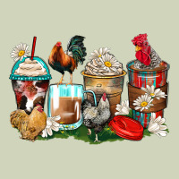 Rooster Coffee Cups Heavyweight Hoodie | Teevron