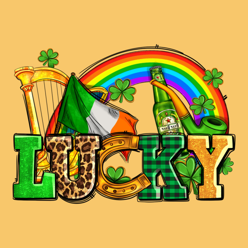 Lucky With St Patricks Elements Vintage Hoodie by AdoDesignShop | Teevron