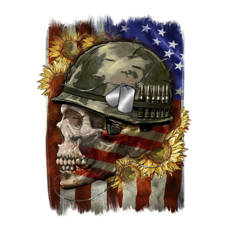Army Skull 4th Of July Premium Sweatshirt by CowGirlArtShop | Teevron