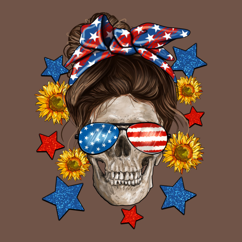 American Mom Skull Premium Sweatshirt by Neo Western | Teevron