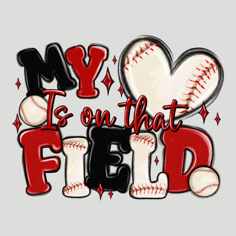 My Heart Is On That Field Baseball Zipper Hoodie by MaliasSmallBusiness | Teevron