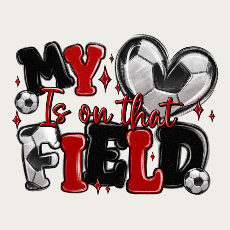 My Heart Is On That Field Soccer Zipper Hoodie by MaliasSmallBusiness | Teevron