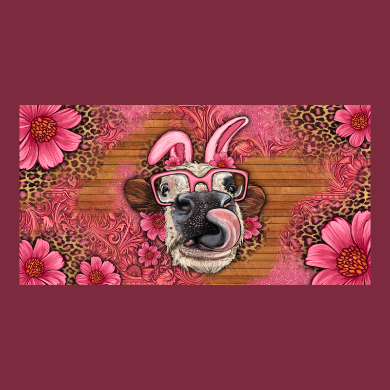 Easter Heifer With Bunny Ears And Glasses License Plate Premium Hoodie by Artiststas | Teevron