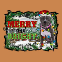 Merry And Bright Pitbull With Farm Heavyweight Hoodie | Teevron