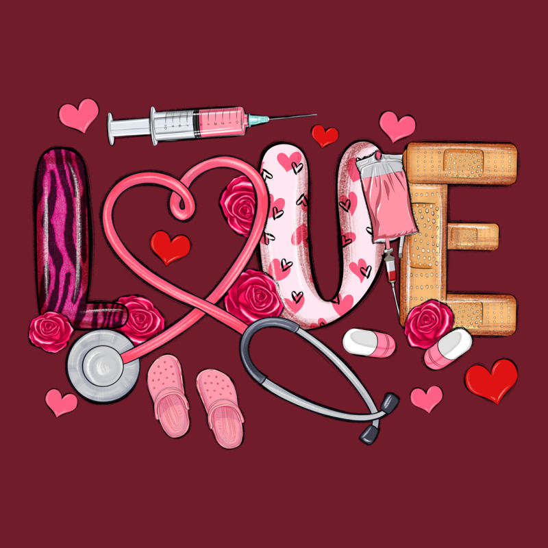 Love Nurse Valentines Day Zipper Hoodie by MaliasSmallBusiness | Teevron