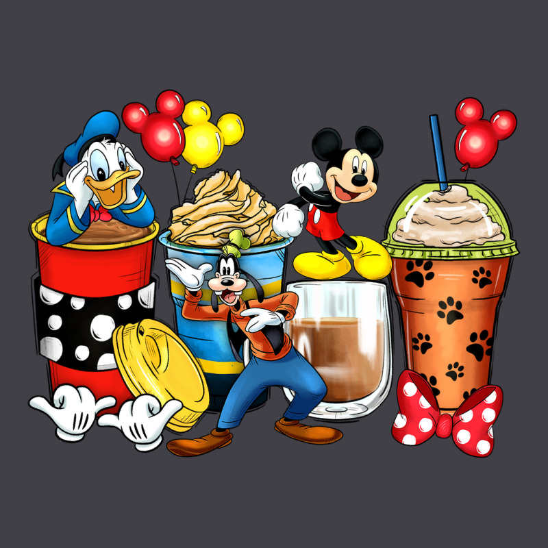 Cartoon Characters Coffee Cups Heavyweight Hoodie by Zillion Design Studio | Teevron