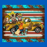 Western Truck Farm Animals Serape Leopard Turquoise's Urban Hoodie | Teevron