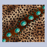 Leopard Gemstone Leather Long Sleeve Tee | Teevron