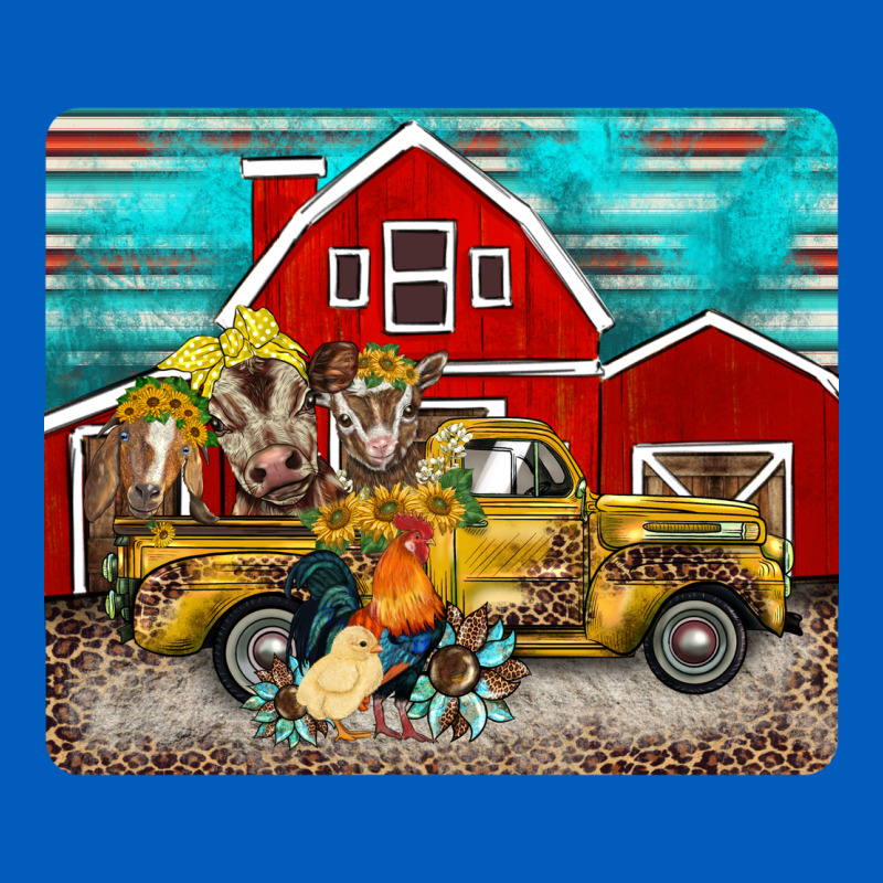 Western Truck Farm Animals Mousepad Urban Hoodie by BarkalooDesign | Teevron