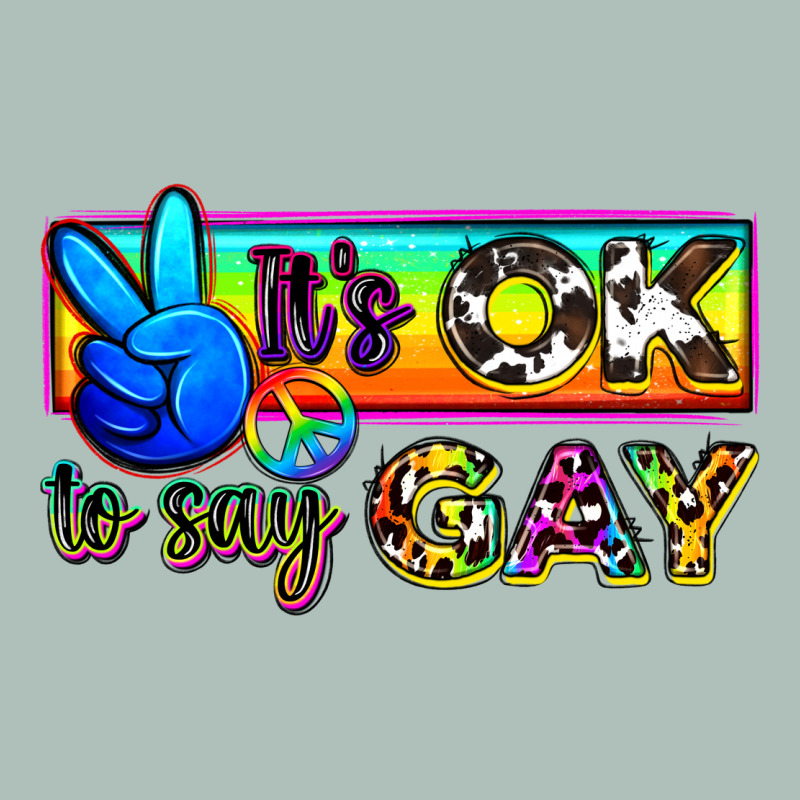 It's Ok To Say Gay Heavyweight Hoodie by Zillion Design Studio | Teevron