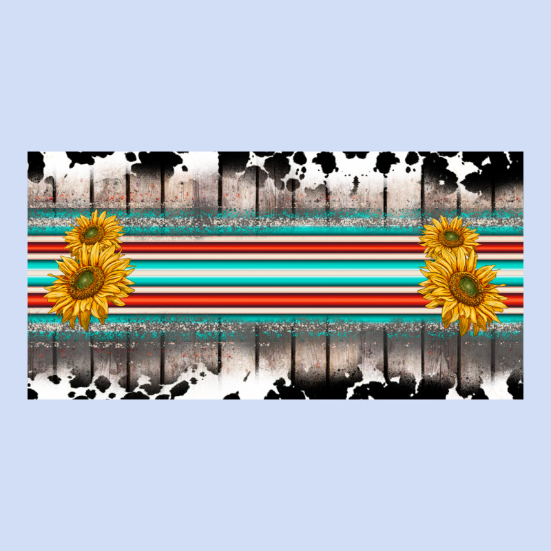 Western Cowhide Serape Sunflower Mama License Plate Urban Hoodie by BarkalooDesign | Teevron