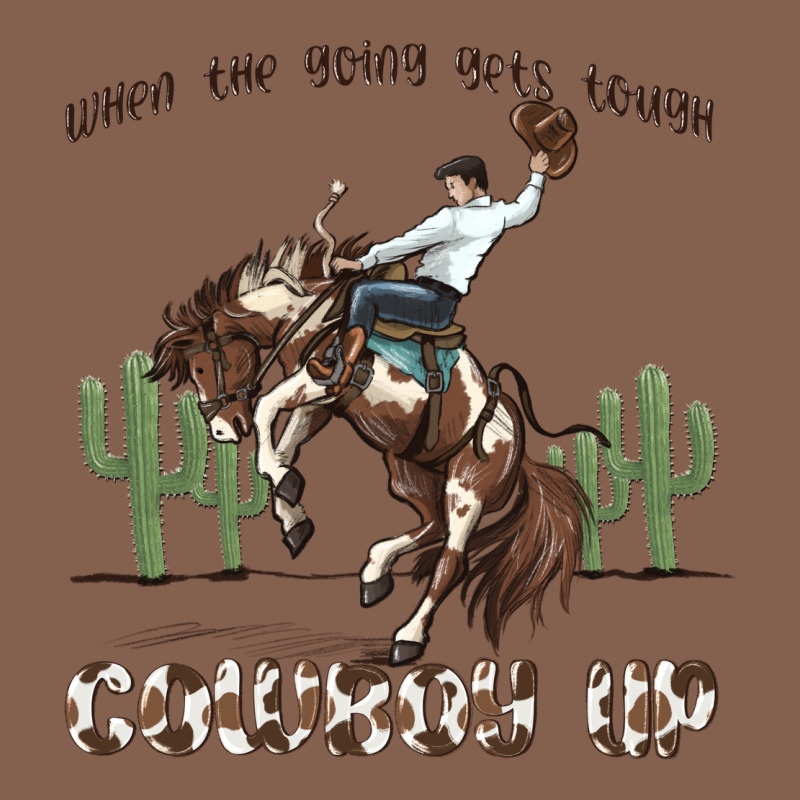 When The Going Gets Tough Cowboy Up Zipper Hoodie by MaliasSmallBusiness | Teevron