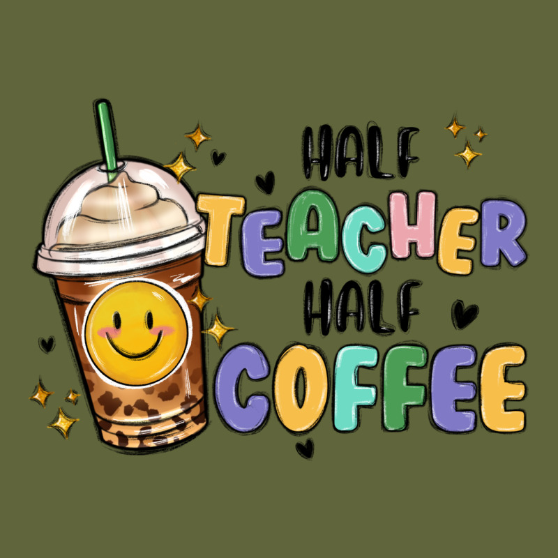 Half Teacher Half Coffee Classic Tee by MaliasSmallBusiness | Teevron