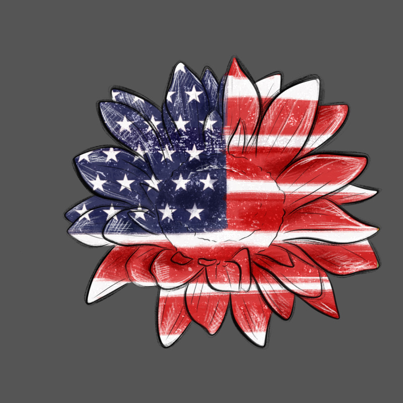 American Flag Sunflower Zipper Hoodie by MaliasSmallBusiness | Teevron