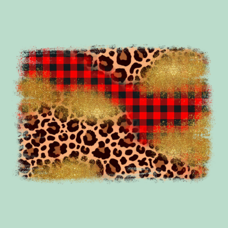 Christmas Leopard Glitter Background Premium Hoodie by AdoDesignShop | Teevron