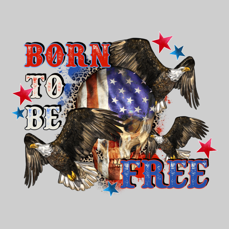 Born To Be Free 4th Of July Premium Sweatshirt by CowGirlArtShop | Teevron