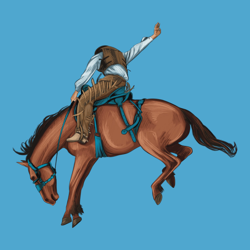 Bucking Bronco Cowboy Rodeo Premium Hoodie by Artiststas | Teevron