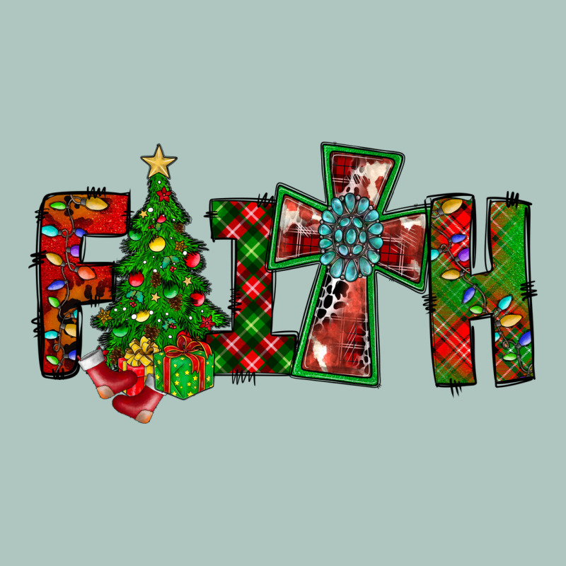 Christmas Faith With Cross Premium Sweatshirt by CowhideDigitalArt | Teevron