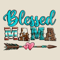 Blessed Mama Serape Cowhide Turquoise Urban Hoodie | Teevron