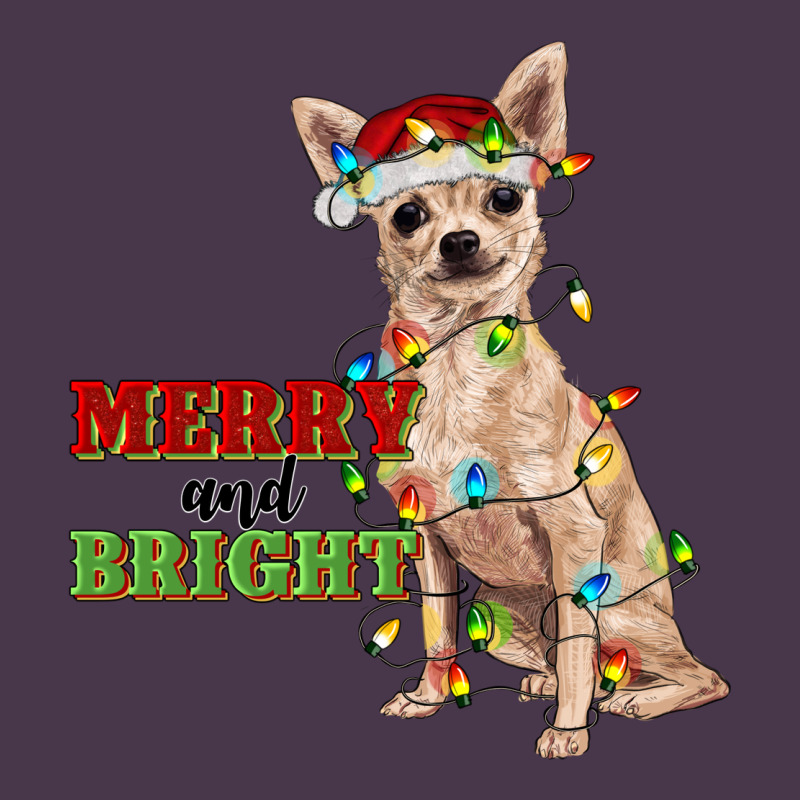 Merry And Bright Chihuahua Heavyweight Hoodie by RanaPortraitStore | Teevron
