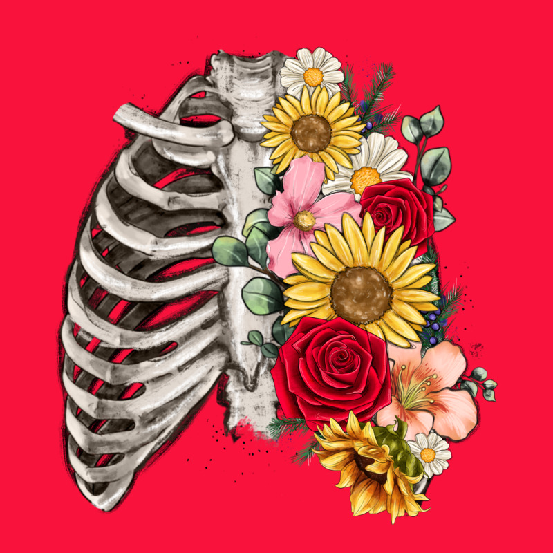Floral Ribcage Classic Tee by MaliasSmallBusiness | Teevron