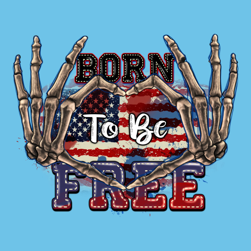 Born To Be Free 4th Of July Premium Sweatshirt by CowGirlArtShop | Teevron