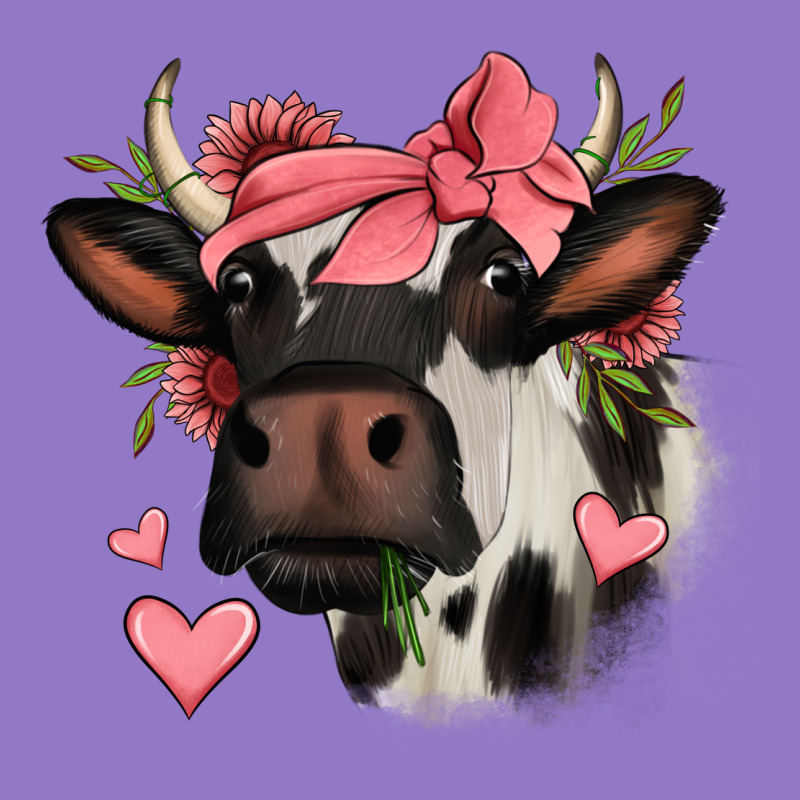 Valentines Day Cow Urban Hoodie by Jasminsmagicworld | Teevron