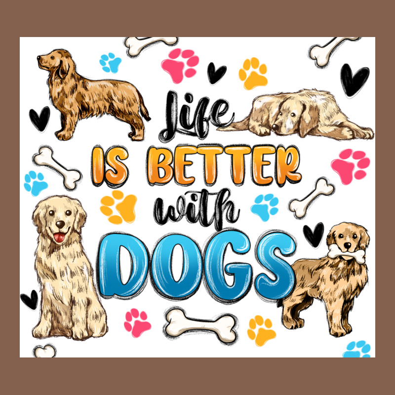 Life Is Better With Dogs Zipper Hoodie by MaliasSmallBusiness | Teevron