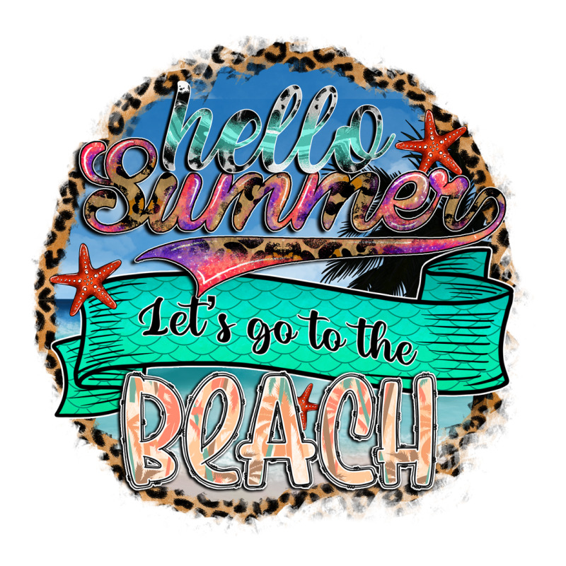 Hello Summer Let's Go To The Beach Premium Sweatshirt by SublimationCraftShop | Teevron
