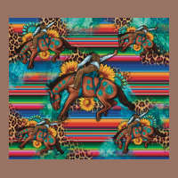 Bucking Bronco Serape Turquoise Premium Hoodie | Teevron