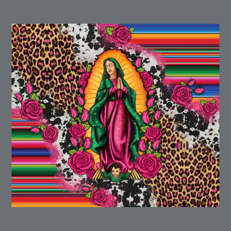 Our Lady Of Guadalupe Serape Background Tumbler Premium Hoodie by Artiststas | Teevron