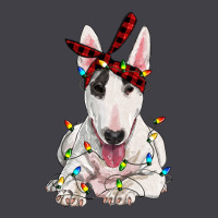 Bull Terrier With Christmas Lights Heavyweight Hoodie | Teevron