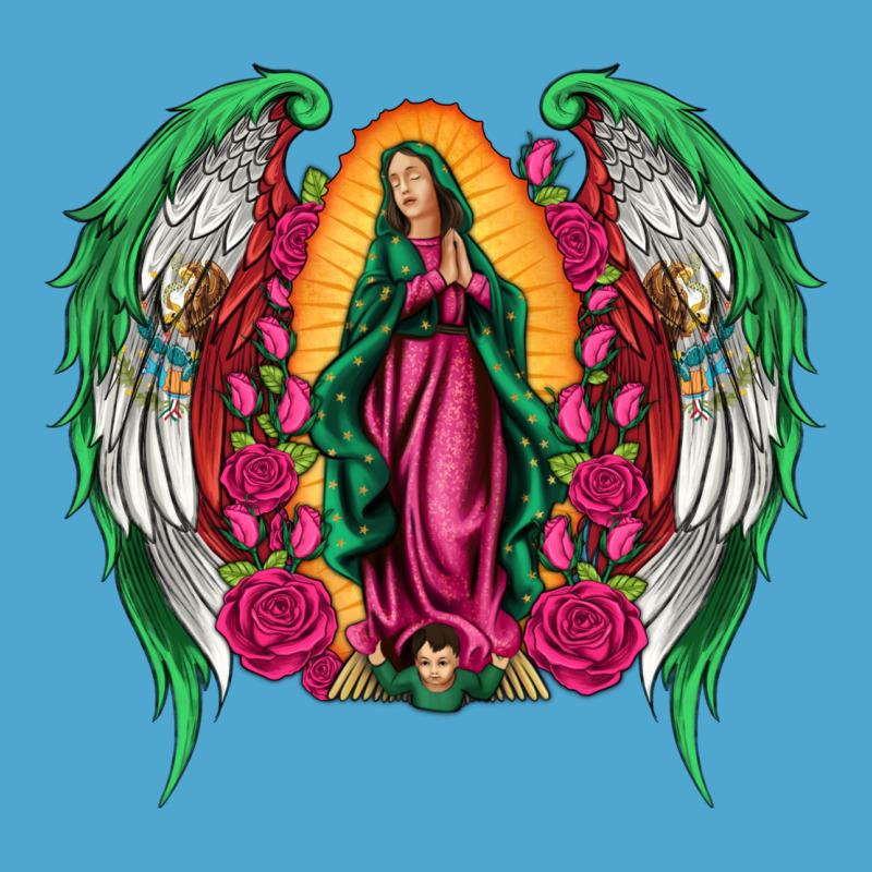Mexican Flag Wings Our Lady Of Guadalupe Premium Hoodie by Artiststas | Teevron
