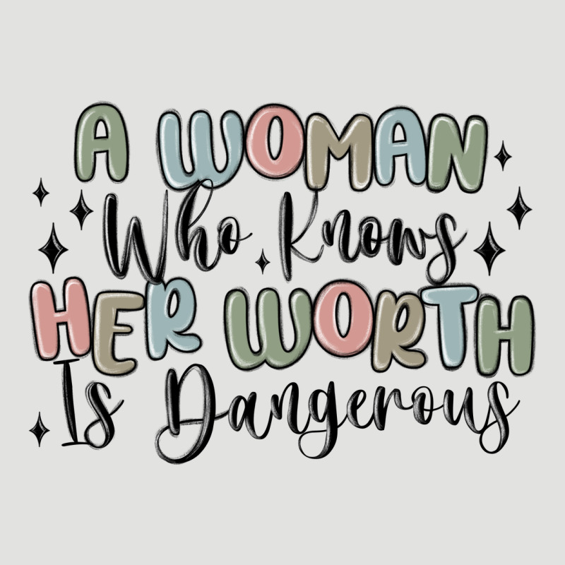 A Woman Who Knows Her Worth Is Dangerous Classic Tee by MaliasSmallBusiness | Teevron
